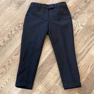 NWT slim crop cigarette slacks